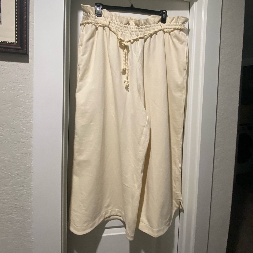 New with Tag H&M cream oversized baggie jogger pants size XXL